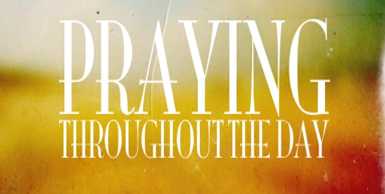 Praying together*
Join us in prayer whenever and wherever you are able