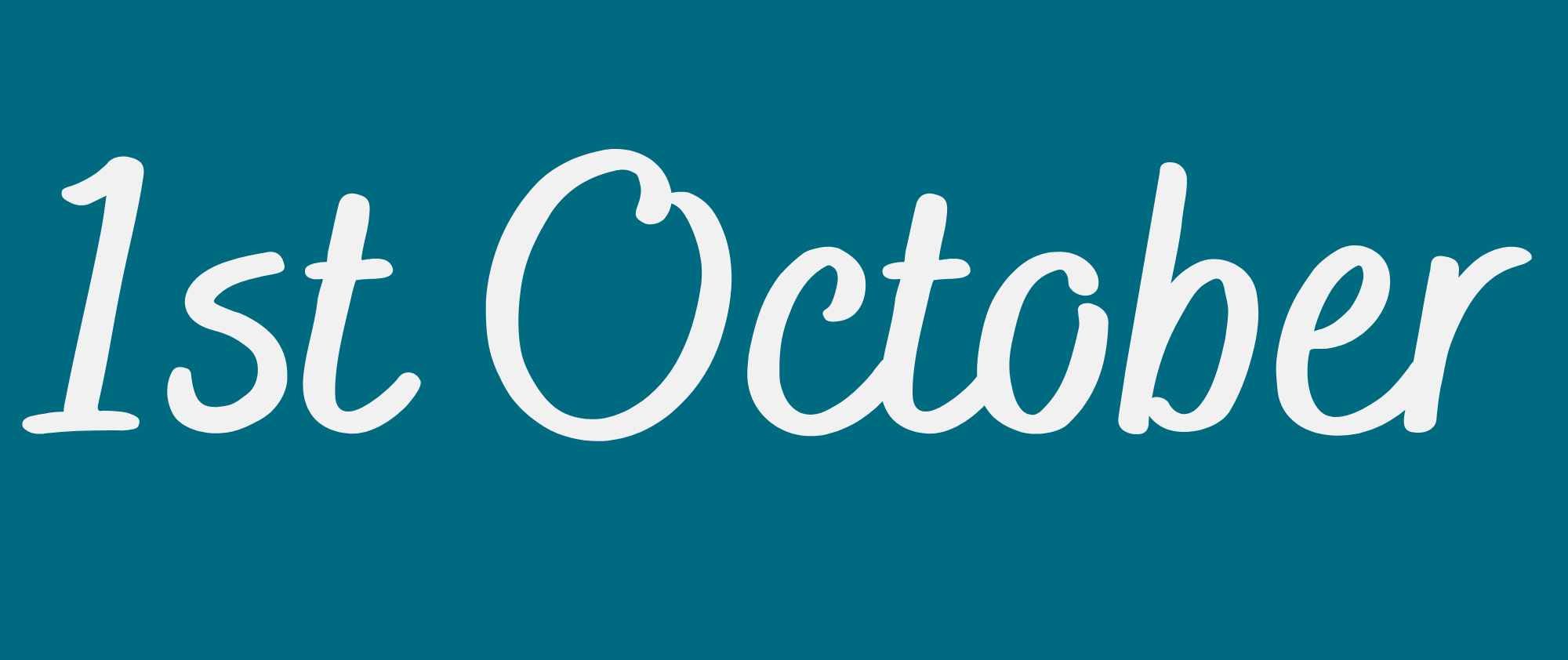 October 1st