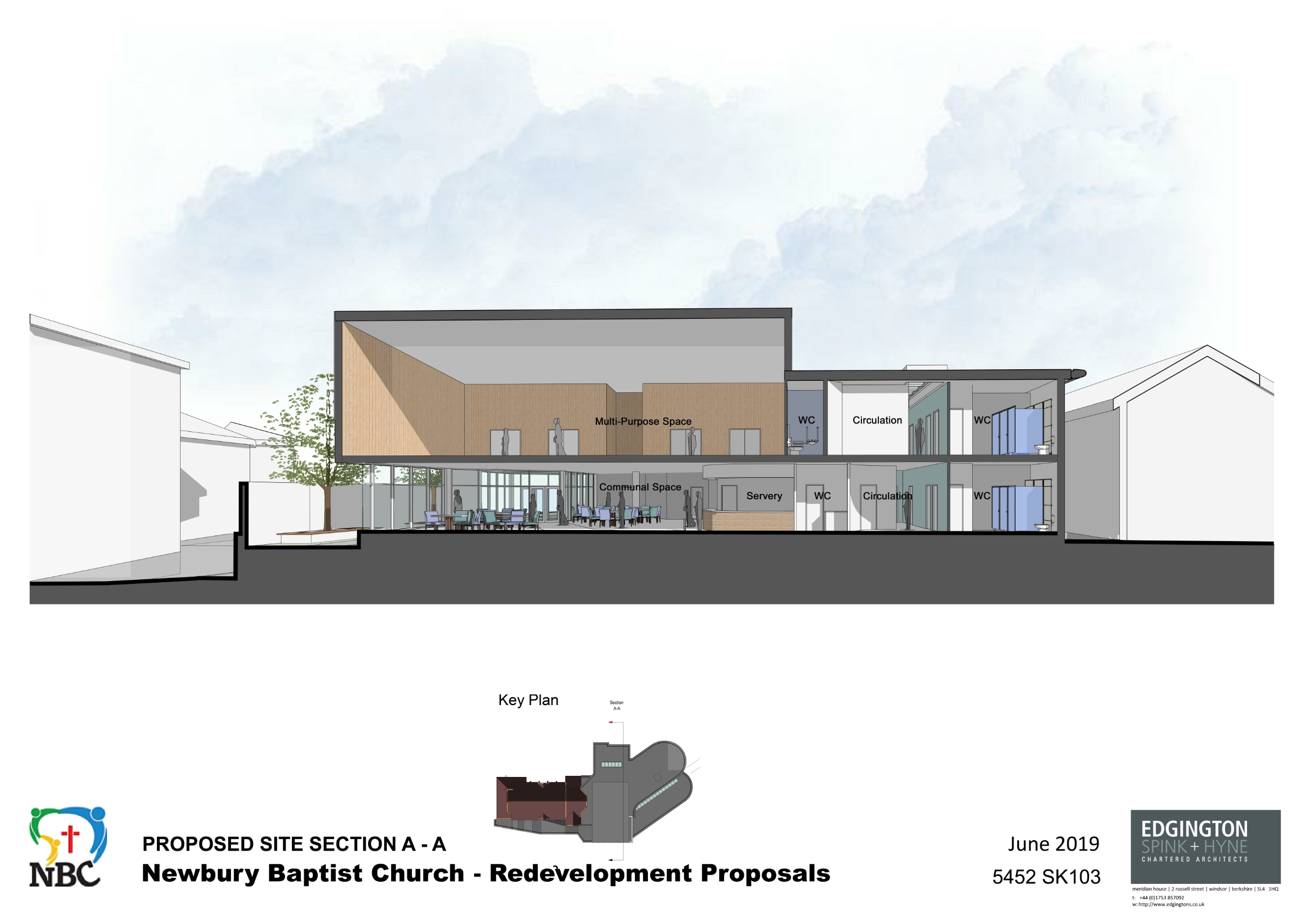 5452-Proposed Site Section A-A